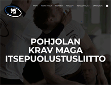 Tablet Screenshot of krav-maga.fi