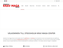 Tablet Screenshot of krav-maga.nu
